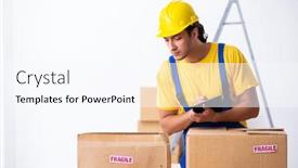  Presentation with professional - Amazing theme having young-male-professional-mover-doing backdrop and a pink colored foreground