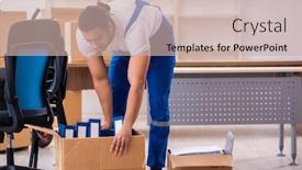  Presentation with professional - Audience pleasing presentation theme consisting of young-male-professional-mover-doing backdrop and a soft green colored foreground