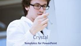  Presentation with scientific research - Amazing slide deck having young male researcher chemistry student carrying out scientific research in a lab shallow dof color toned image backdrop and a sky blue colored foreground