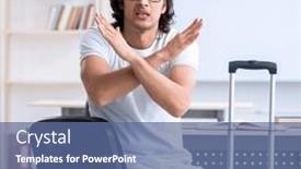  Presentation with whiteboard - PPT theme featuring young-male-student-in-front background and a ocean colored foreground