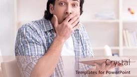  Presentation with student - Slide set consisting of young-male-student-preparing background and a lemonade colored foreground