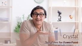  Presentation with student - Presentation with young-male-student-preparing and a coral colored foreground