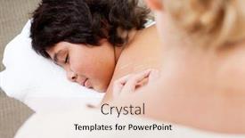  Presentation with needles - Cool new slides with young male with acupuncture needles in back backdrop and a lemonade colored foreground