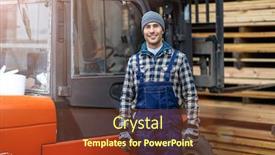  Presentation with next - Amazing slides having young-male-worker-standing-next backdrop and a tawny brown colored foreground