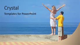  Presentation with upwards - Amazing slides having closeup cracked roasted chestnut on white background backdrop and a lemonade colored foreground