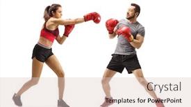  Presentation with train - Presentation design featuring young-man-and-woman-train background and a lemonade colored foreground