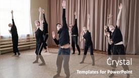  Presentation with black women - Amazing slides having young-man-and-women-wearing backdrop and a gray colored foreground