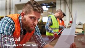  Presentation with locksmith - Colorful PPT layouts enhanced with young-man-as-a-skilled backdrop and a tawny brown colored foreground