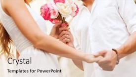  Presentation with summer flowers - Cool new presentation design with young man birthday - summer holidays love relationship backdrop and a lemonade colored foreground