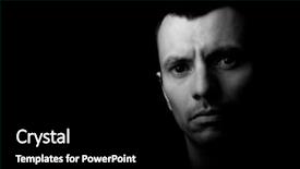  Presentation with close up of young girls - Beautiful presentation theme featuring young man close up portrait backdrop and a black colored foreground