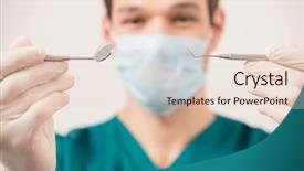  Presentation with dental radiology dentist and assistant - Presentation design enhanced with baby s due date on background and a gray colored foreground.