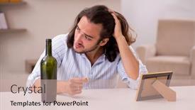  Presentation with drinking alcohol - Amazing PPT layouts having young-man-drinking-alcohol backdrop and a soft green colored foreground