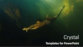  Presentation with free - Theme with young-man-free-dives background and a black colored foreground