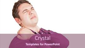  Presentation with shoulder pain - Slides with young-man-has-pain background and a violet colored foreground