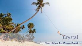  Presentation with sri lanka - Audience pleasing slides consisting of young-man-having-fun-swinging backdrop and a lemonade colored foreground