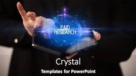  Presentation with smartphone - Presentation theme consisting of young-man-holding-a-foldable background and a black colored foreground