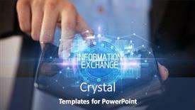  Presentation with educational - Colorful slide set enhanced with young-man-holding-a-foldable backdrop and a ocean colored foreground