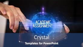  Presentation with academic - Slide deck featuring young-man-holding-a-foldable background and a ocean colored foreground