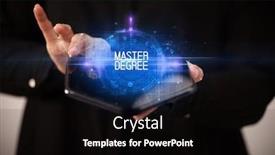  Presentation with educational - PPT layouts enhanced with young-man-holding-a-foldable background and a black colored foreground