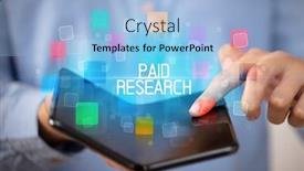  Presentation with educational action research - Cool new presentation theme with young-man-holding-a-foldable backdrop and a light blue colored foreground