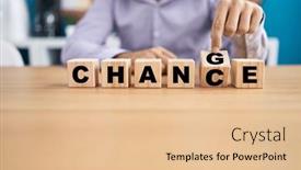  Presentation with change - Slides with young-man-holding-cubes background and a lemonade colored foreground