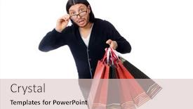  Presentation with bags plastic - Amazing PPT layouts having young-man-holding-plastic-bags backdrop and a soft green colored foreground