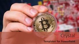  Presentation with mining - Cool new slides with young-man-in-bitcoin-mining backdrop and a red colored foreground