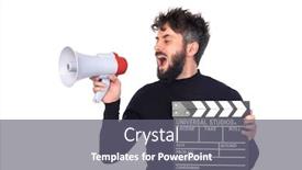  Presentation with black man - Slide set enhanced with young-man-in-black-isolated background and a gray colored foreground