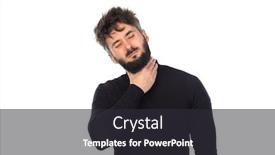  Presentation with black man - Audience pleasing slide deck consisting of young-man-in-black-isolated backdrop and a dark gray colored foreground