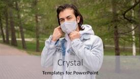  Presentation with public - Audience pleasing slide deck consisting of young-man-in-casualwear-standing backdrop and a light gray colored foreground