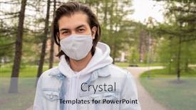  Presentation with summer trees - PPT layouts having young-man-in-casualwear background and a light gray colored foreground