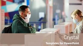  Presentation with registration - Audience pleasing slide deck consisting of young-man-in-casualwear backdrop and a coral colored foreground