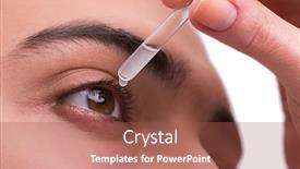  Presentation with eye care - Slides with young-man-in-eye-care background and a red colored foreground