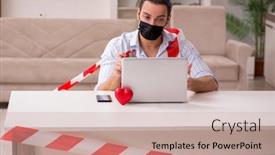  Presentation with disease - PPT theme having young-man-in-love-during background and a soft green colored foreground