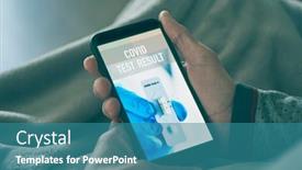  Presentation with smartphone app - Amazing slide set having young-man-in-pajamas-lying backdrop and a teal colored foreground