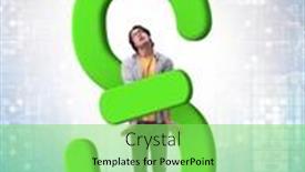  Presentation with loan - PPT theme featuring young-man-in-student-loan background and a seafoam green colored foreground