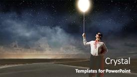  Presentation with superhero - Audience pleasing presentation consisting of young man in superhero costume holding balloon in hand backdrop and a tawny brown colored foreground