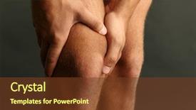  Presentation with knee pain - Amazing slide set having young man knee pain dark background backdrop and a tawny brown colored foreground