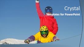  Presentation with superman - Theme featuring young-man-lies background and a teal colored foreground