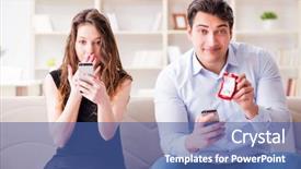  Presentation with marriage - Colorful slide set enhanced with young man making marriage proposal backdrop and a  colored foreground