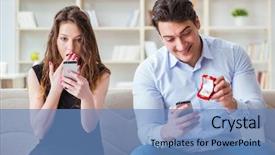  Presentation with marriage - Beautiful PPT theme featuring young man making marriage proposal backdrop and a teal colored foreground