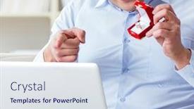  Presentation with marriage - Audience pleasing presentation design consisting of young-man-making-marriage-proposal backdrop and a sky blue colored foreground