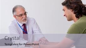  Presentation with advocate - Audience pleasing slides consisting of young-man-meeting-with-advocate backdrop and a light blue colored foreground