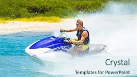  Presentation with jet - Audience pleasing PPT theme consisting of japanese stylish black white fan is isolated on a white background backdrop and a white colored foreground