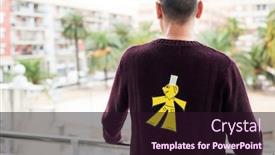  Presentation with feast - Theme having young-man-outdoors background and a wine colored foreground