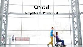  Presentation with outdoor mall - Cool new slide deck with young man pushing his girlfriend backdrop and a white colored foreground