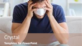  Presentation with divine healing - Beautiful PPT theme featuring young-man-recovering-healing backdrop and a coral colored foreground