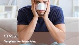  Presentation with trauma and plastic surgery - Beautiful presentation theme featuring young-man-recovering-healing backdrop and a coral colored foreground