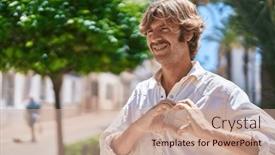  Presentation with hands heart - 