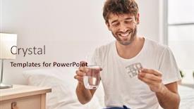  Presentation with confident - Slides enhanced with young-man-smiling-confident-taking background and a  colored foreground